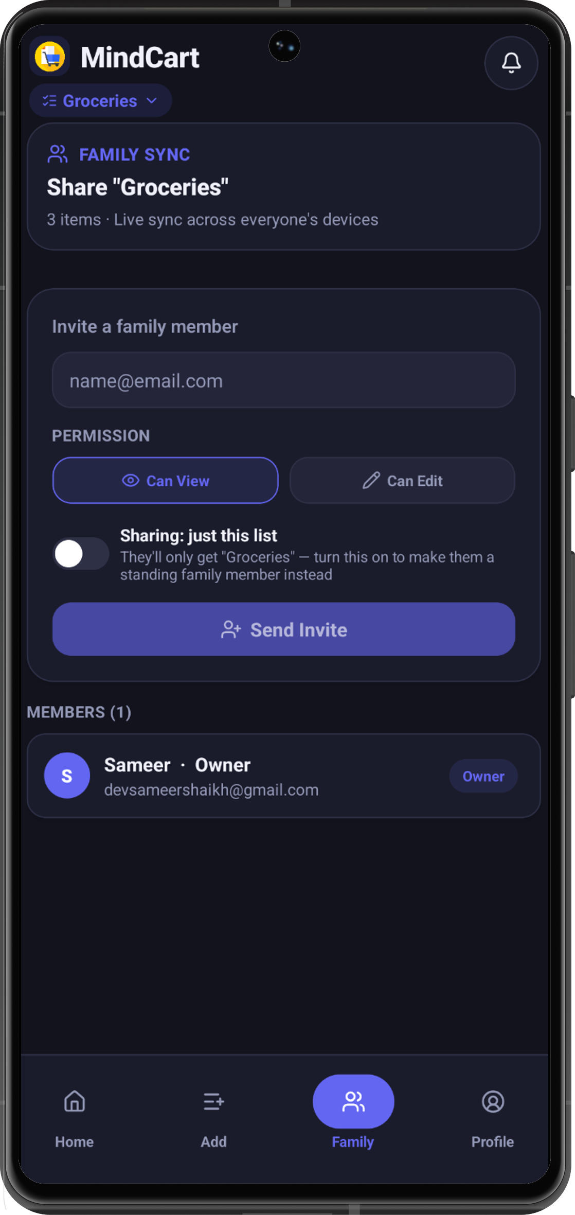 Mindcart app screenshot 3