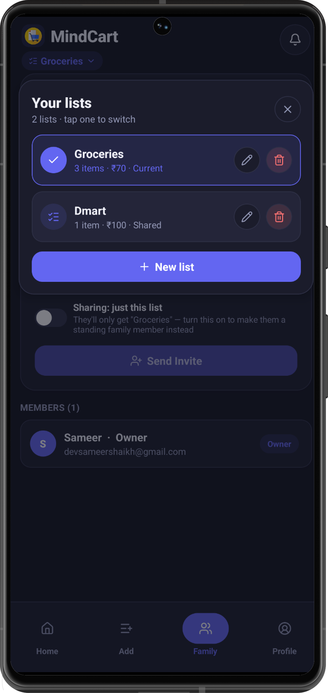 Mindcart app screenshot 4
